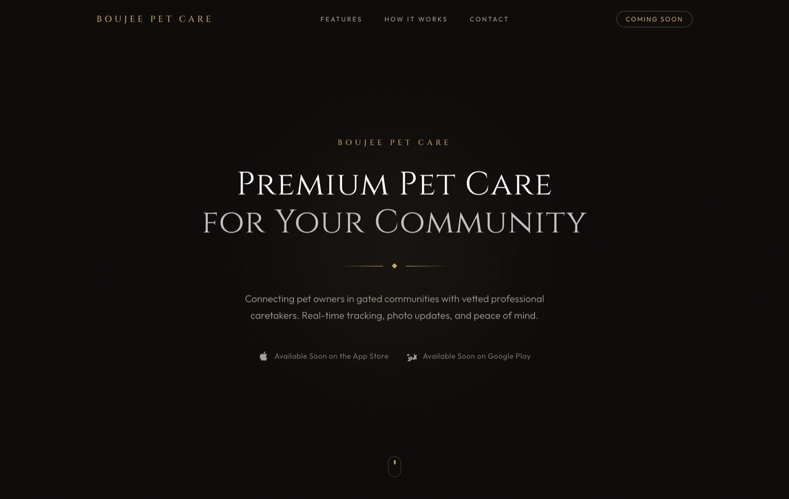 Boujee Pet Care landing page